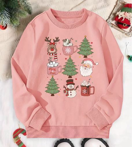 Girls Favorite Things Christmas Sweatshirt