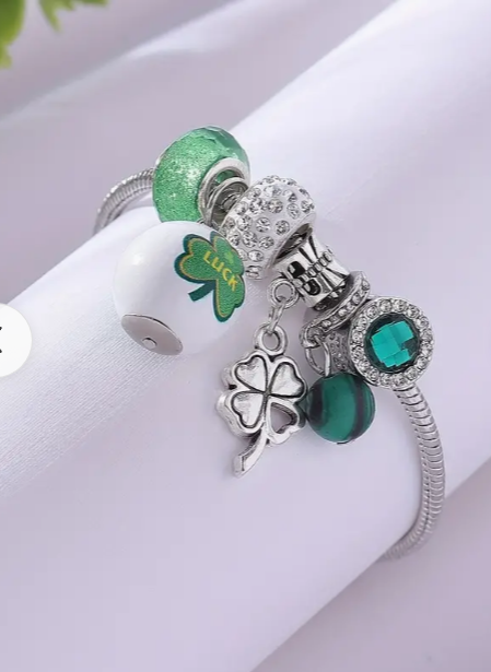 Girl's St. Patrick's Day Charm Bracelet