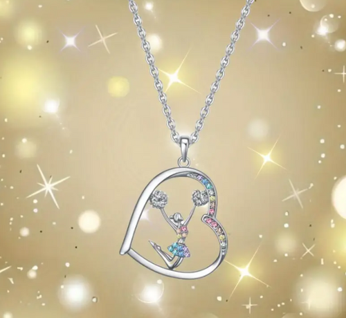 Girls Exquisite Cheerleader Dancer Pendant Necklace
