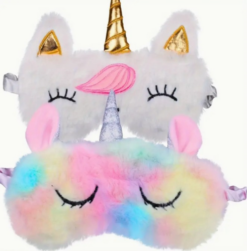 Girls Unicorn Eye Masks (Set of 2)