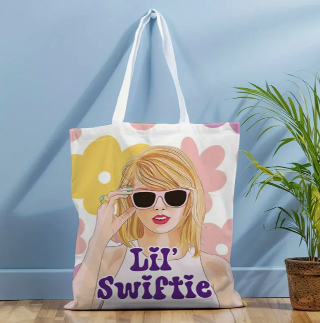 Girls Swiftie Canvas Tote Bag