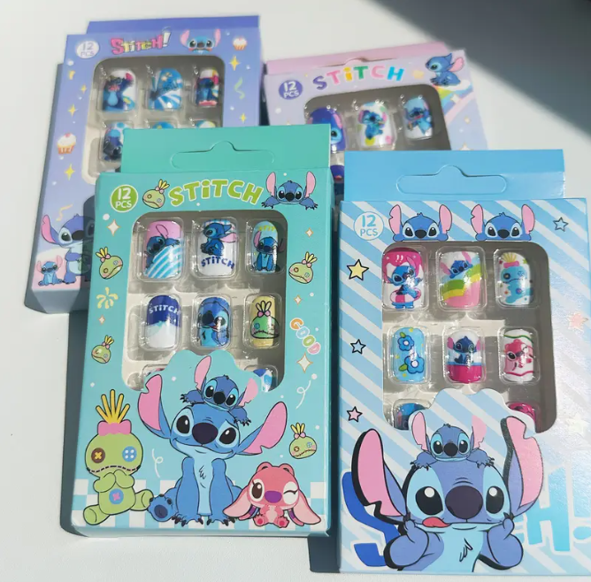 Four Boxes of Stitch Creative Nail Stickers for Girls
