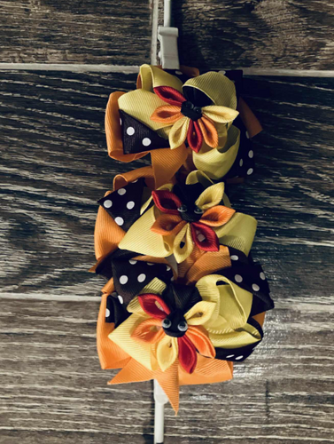 Girls Thanksgiving Clip on Bow