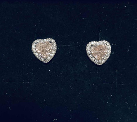 Girls Heart Shaped Earrings