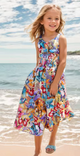 Girls Floral Bohemian Summer Dress