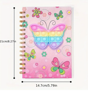 Girls Bubble Pop Fidget Notebooks