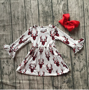 Plaid Reindeer Dress