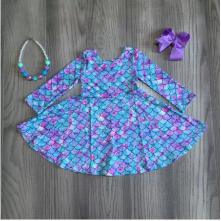 Mermaid Twirl Full Skirt Dress