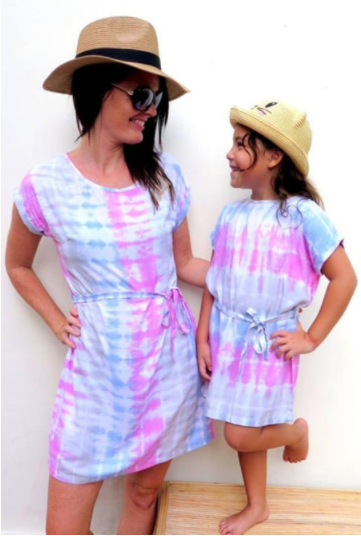 Tie Dyed Mom & Me T-Shirt Dress