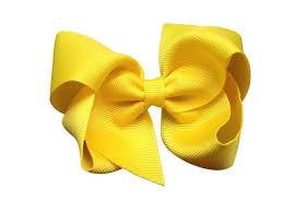 Yellow Hair Bow
